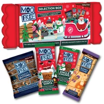 Moo Free Karácsonyi Tejmentes Csokoládé Válogatás 90G