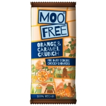 Moo Free Narancsos-Karamellás Tejcsokoládé jellegű tábla 80 g