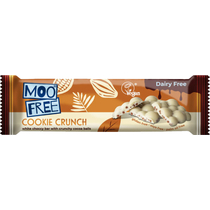 Moo Free Bubble Cookie Crunch Tejmentes Fehér Csokoládé szelet Ropogós rizzsel 35g