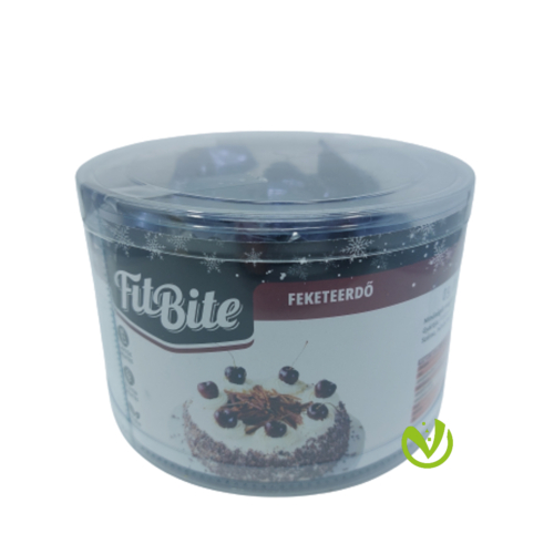 FitBite Feketeerdő ízű díszdobozos tejmentes szaloncukor cukormentes gluténmentes 200g