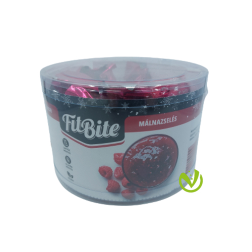 FitBite Málnazselés díszdobozos tejmentes szaloncukor cukormentes gluténmentes 200g