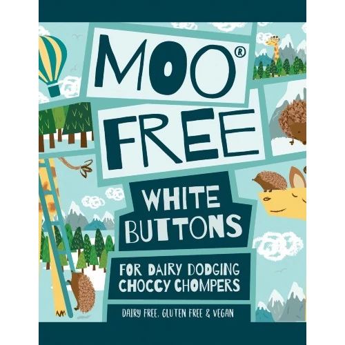 Moo Free Choccy Drops Fehércsokoládé jellegű cseppek 25g