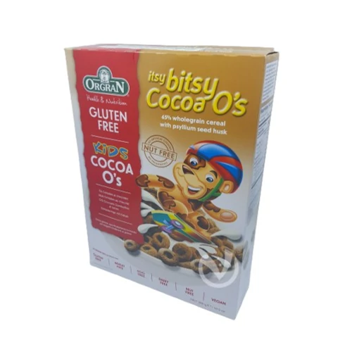 Orgran gluténmentes kakaós reggeli ropogós teljes kiőrlésű 300 g
