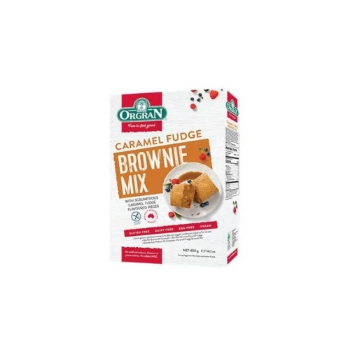 Orgran gluténmentes süteménypor karamellás brownie 400 g