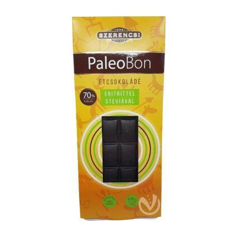 Szerencsi PaleoBon étcsokoládé tábla édesítőszerekkel 100 g